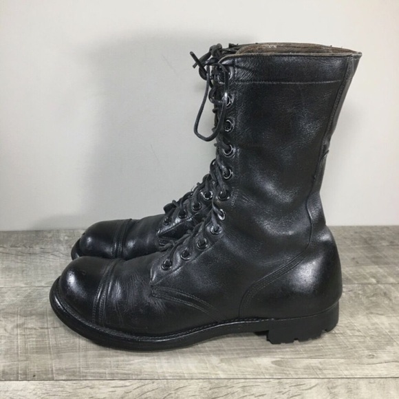 Vtg Vietnam Era Combat Boots 1967 USGI USMC ARMY Leather Cap Toe BFG Size 10.5 - Picture 6 of 13